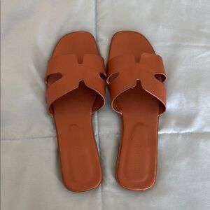 Brown Flat Sandals